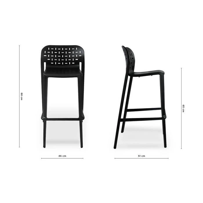 Abuso Outdoor Barstool 650 & 750SH - (Stackable) - Image 8