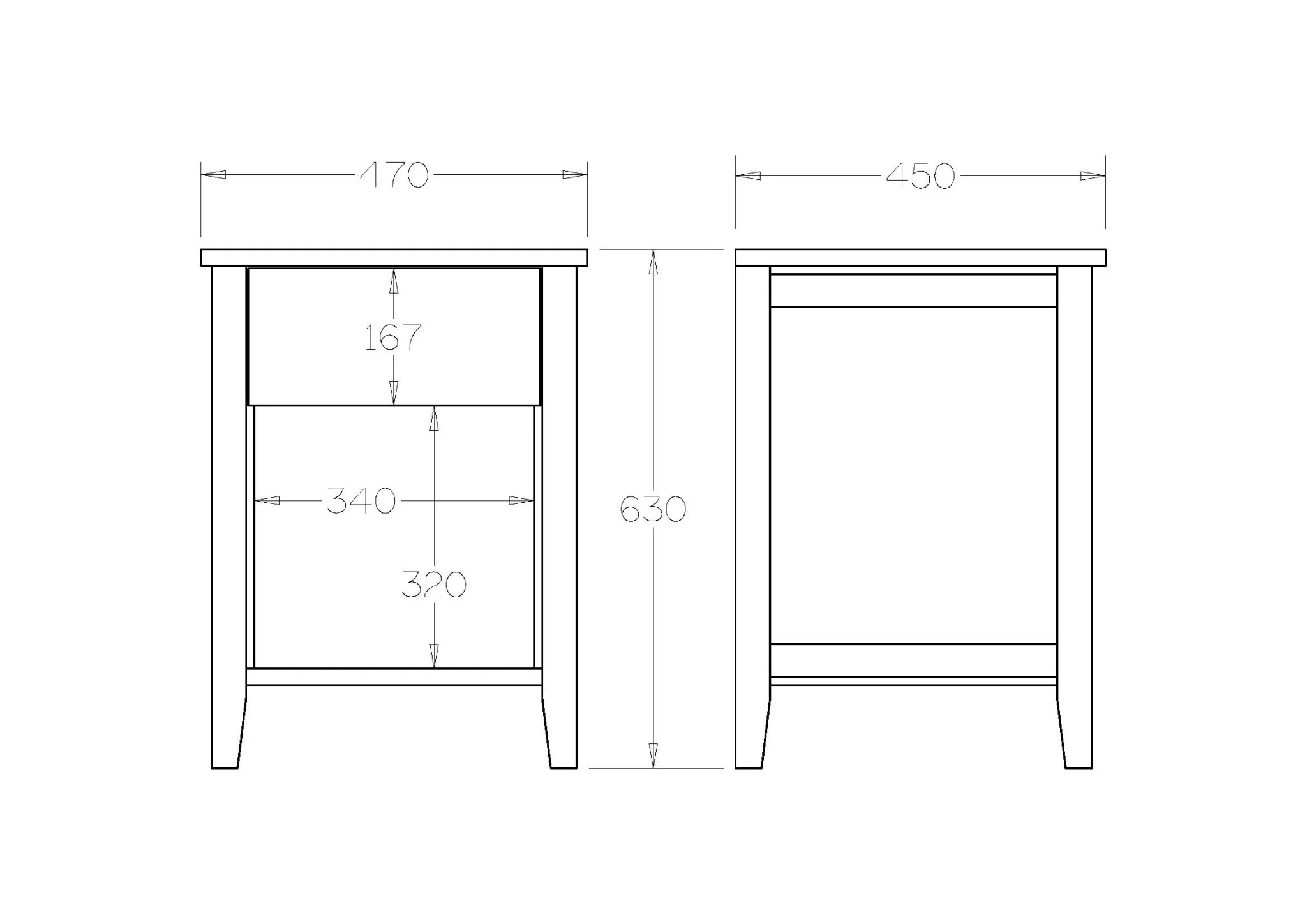 Adventure Bedside 1 Drawer - great for kids - Image 11