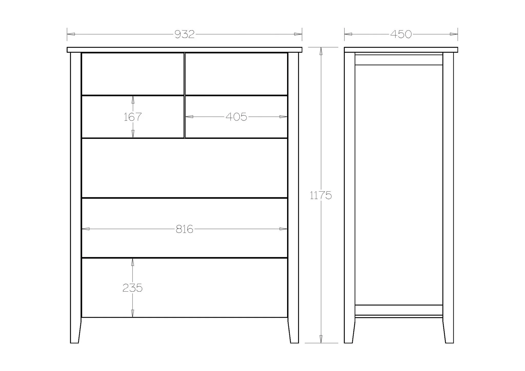 Adventure 7 Drawer Tallboy - great for kids - Image 12
