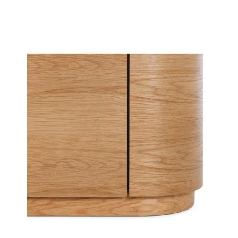 Akita TV Unit - Travertine Top & Oak - 1800w - Image 5
