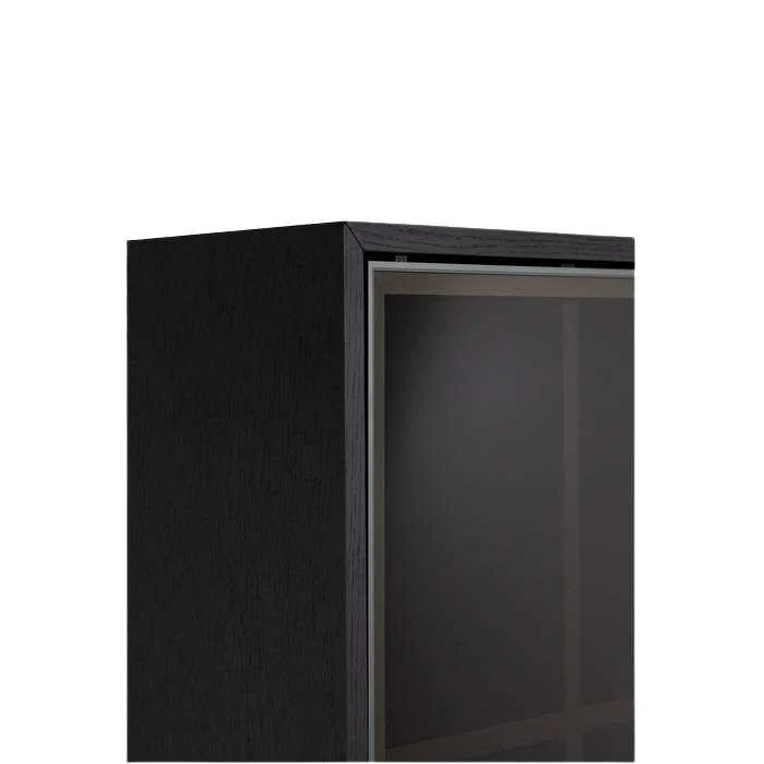 Amaro 1 Door Cabinet with Lights Black Oak - Image 5