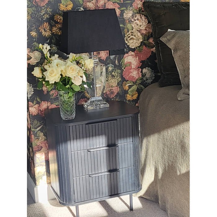 Anders Bedside Cabinet - 3 Drawer - Image 4