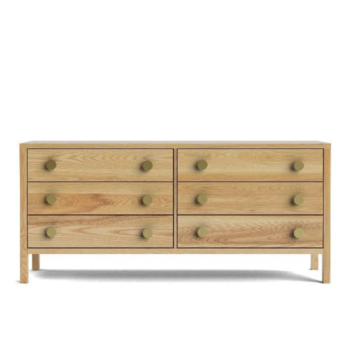 Andes 6 Drawer Lowboy Wide - Ash - Image 7