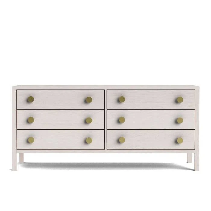 Andes 6 Drawer Lowboy Wide - Ash - Image 9