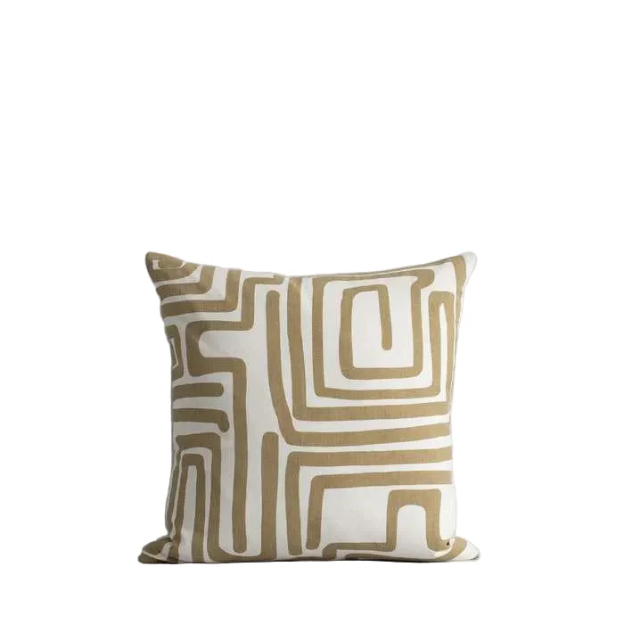 Anise Taupe Cushion (Cotton/Linen)