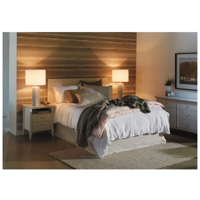 Aria Bedside - 2 Drawer Open Shelf Top - Image 2