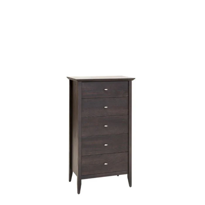Aria Slimline 5 Drawer - Ash timber