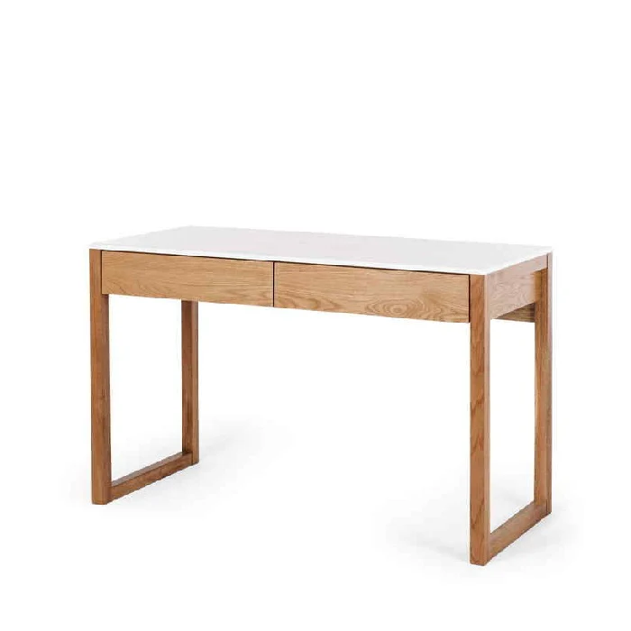 Avalon Desk with Marble top - Oak - Image 2