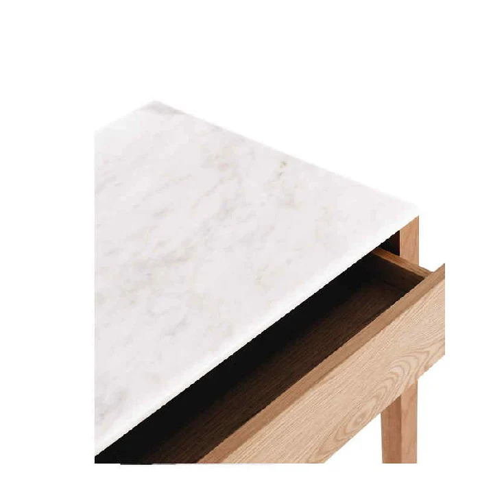 Avalon Desk with Marble top - Oak - Image 6
