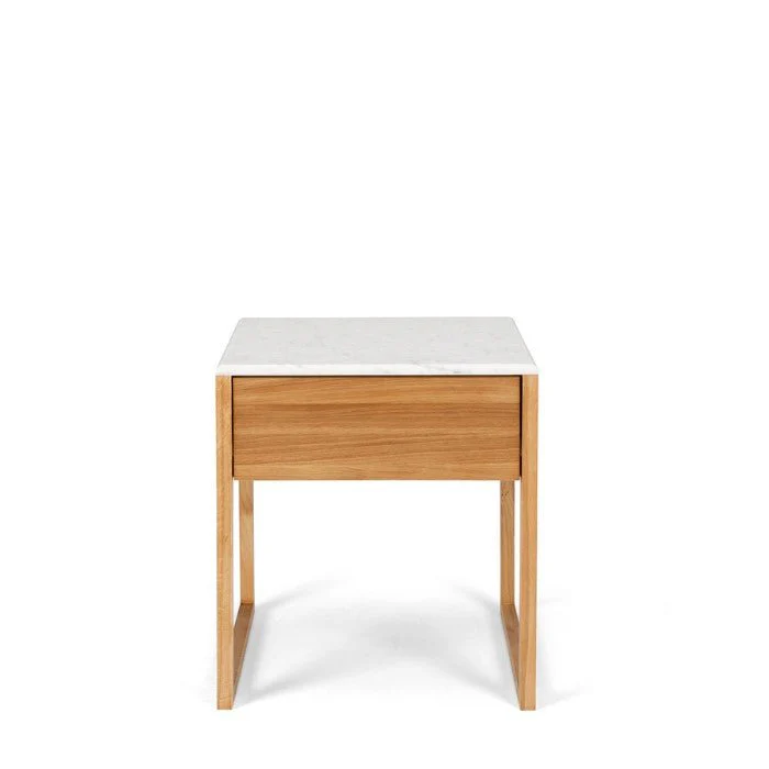 Avalon Side Table with Marble Top