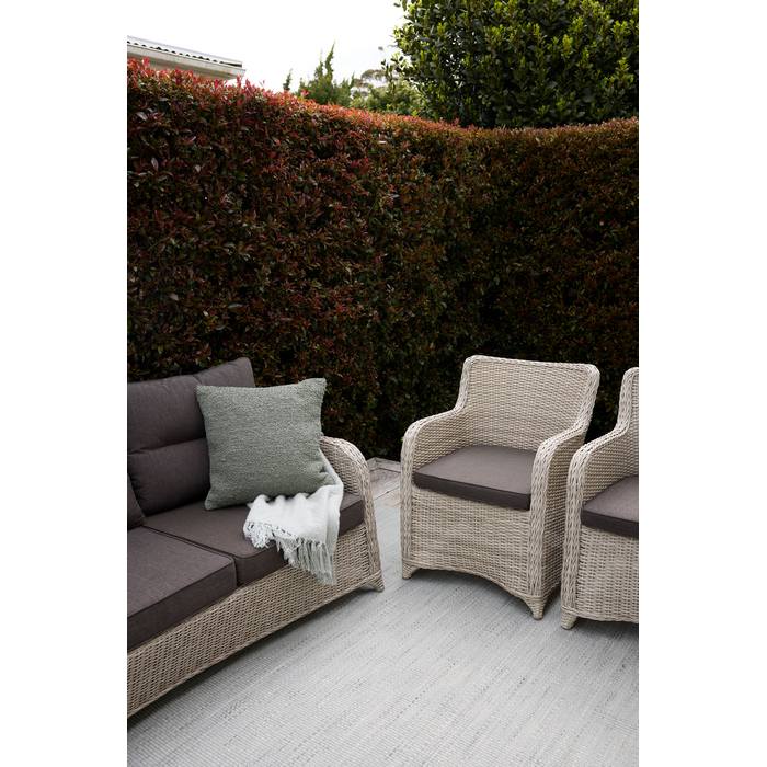 Bali Outdoor Lounge Suite - 2 Seater & x2 Chairs (3 Pce) - Image 3