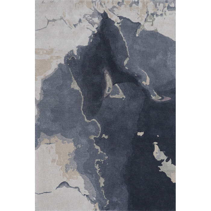 Basalt Floor Rug - Charcoal Multi (Wool Blend) - Image 4