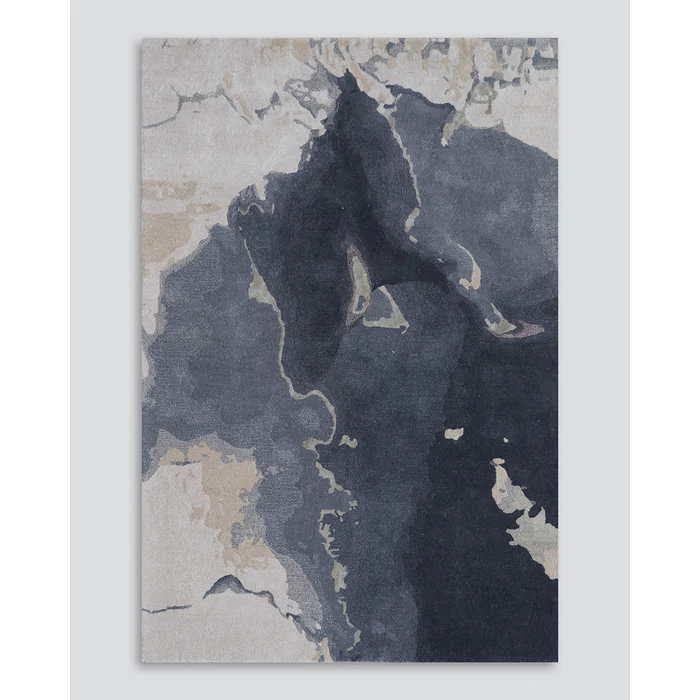 Basalt Floor Rug - Charcoal Multi (Wool Blend) - Image 5
