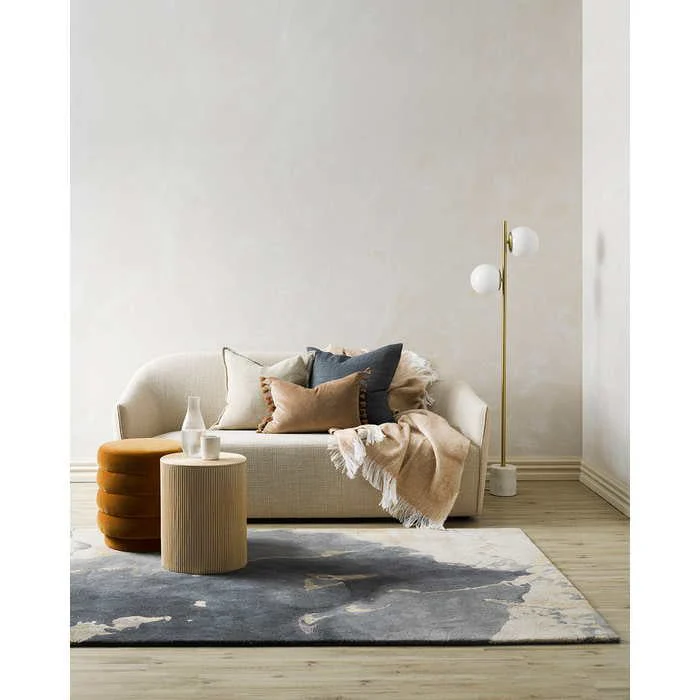 Basalt Floor Rug - Charcoal Multi (Wool Blend) - Image 6