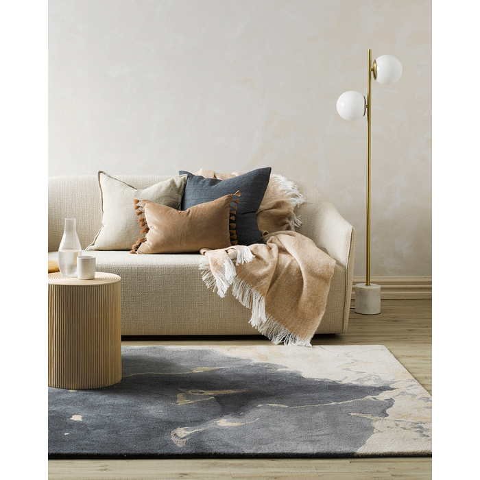 Basalt Floor Rug - Charcoal Multi (Wool Blend) - Image 7