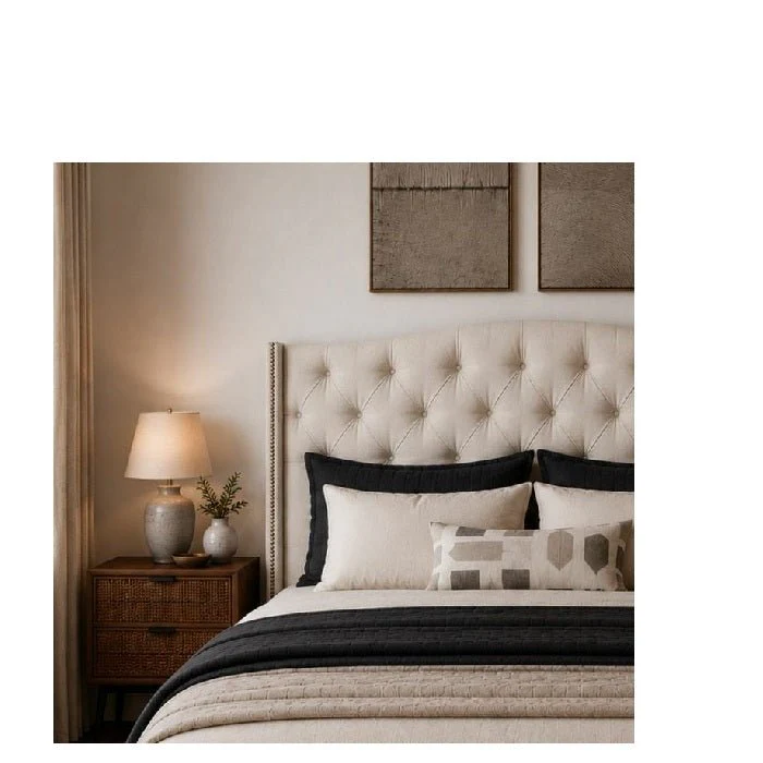 Bellevue Fabric Headboard Queen to Cali King