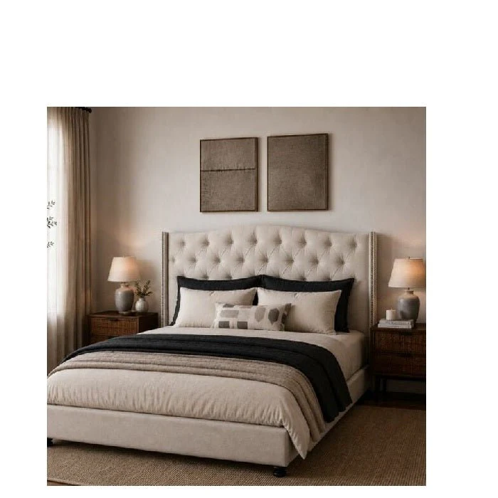 Bellevue Fabric Headboard Queen to Cali King - Image 3