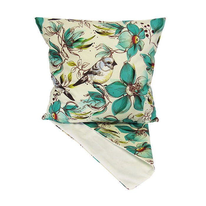Birds & Flowers Cushion - Image 2