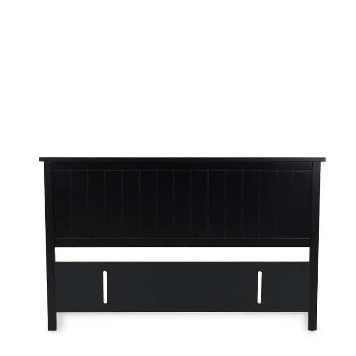 Black Pearl Headboard Grooved - Queen/King