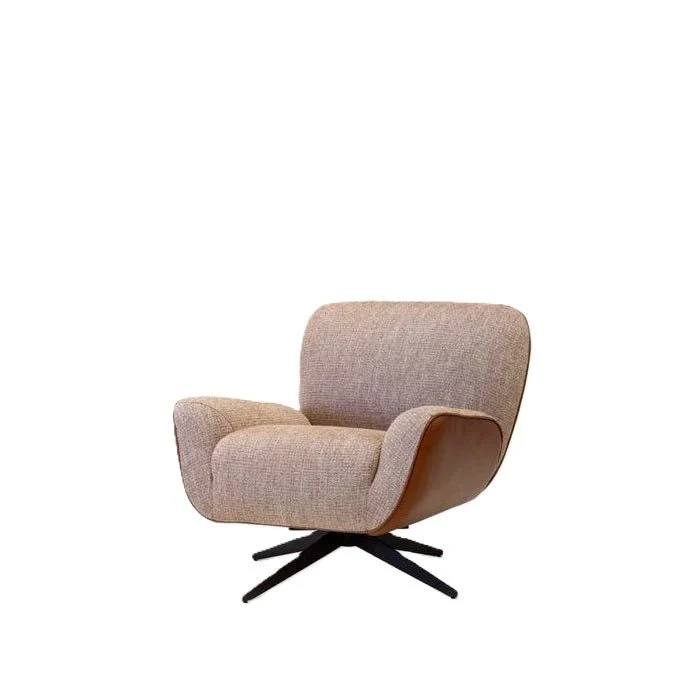 Bloom Accent Swivel Chair - Leather Outer