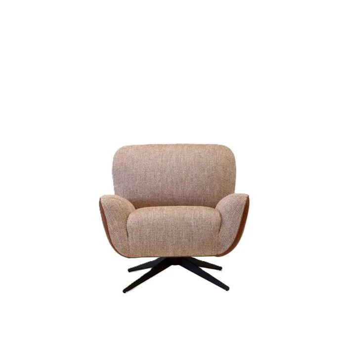 Bloom Accent Swivel Chair - Leather Outer - Image 2