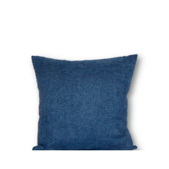 Linen Look  Cushion - Blue