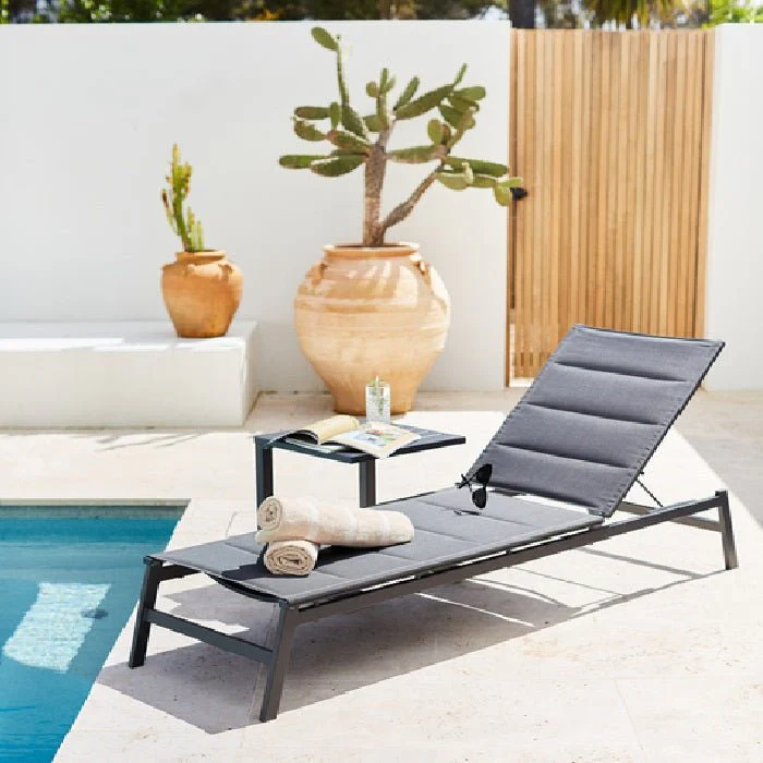 Boston Outdoor Sun Lounger, Side Table & Set - Image 7