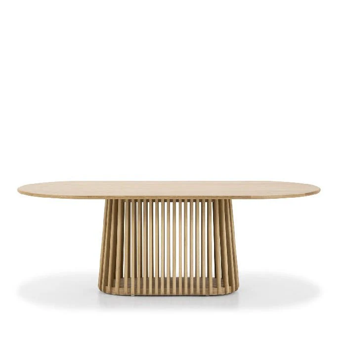 Bur Dining Table 2200w - Oak