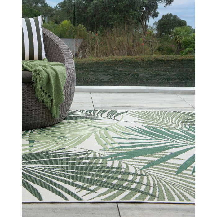 Canopy Outdoor Rug - Cream/Green - Image 2