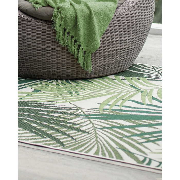 Canopy Outdoor Rug - Cream/Green - Image 3