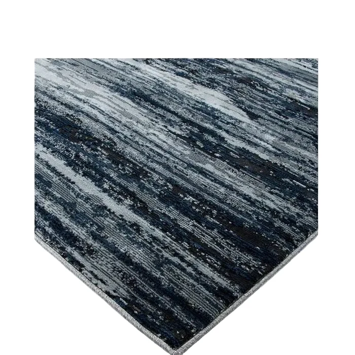 Caspian Floor Rug - Navy (100% Polyester)