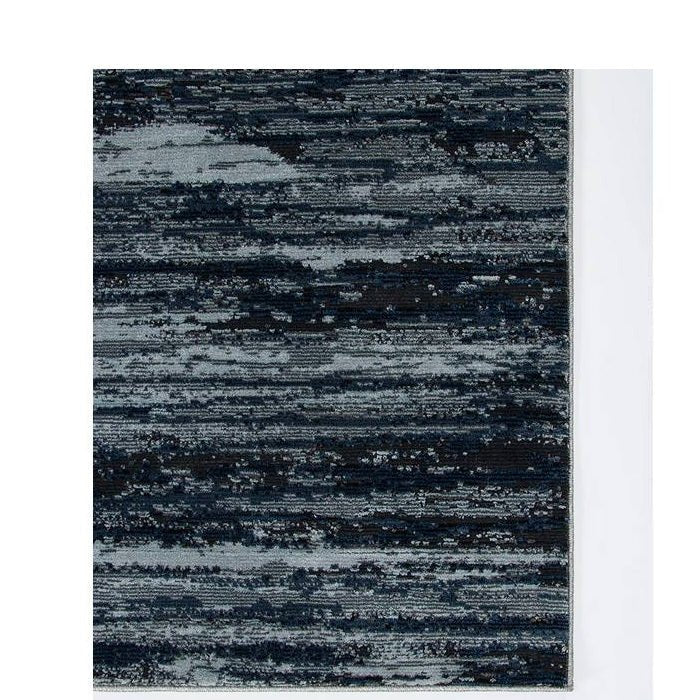 Caspian Floor Rug - Navy (100% Polyester) - Image 3