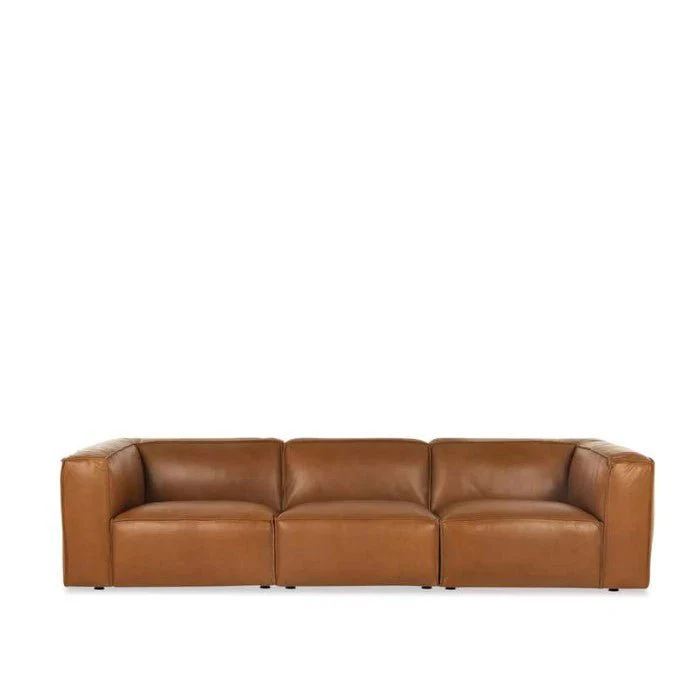 Cassia 3 Seater Leather Sofa