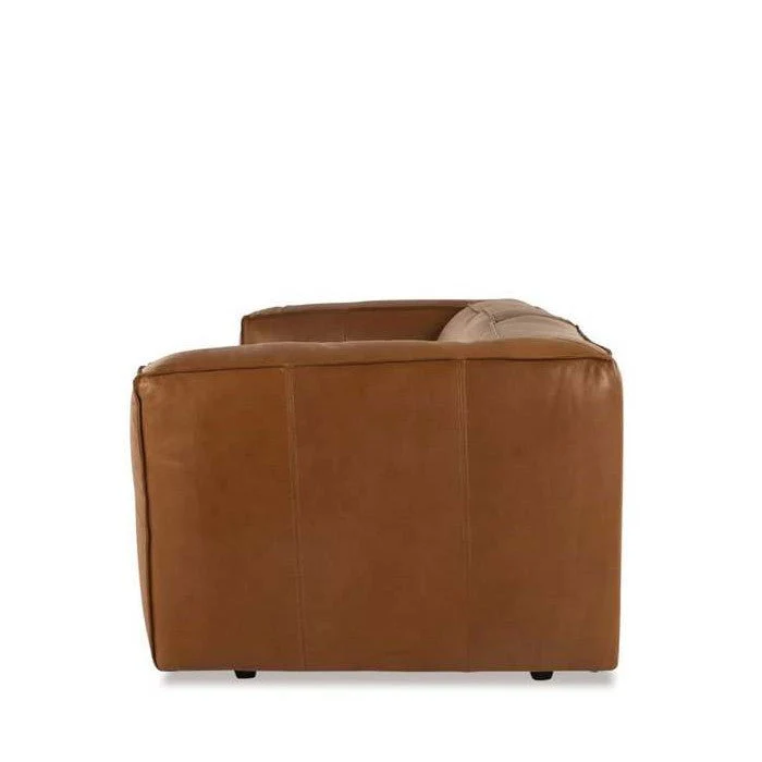 Cassia 3 Seater Leather Sofa - Image 3