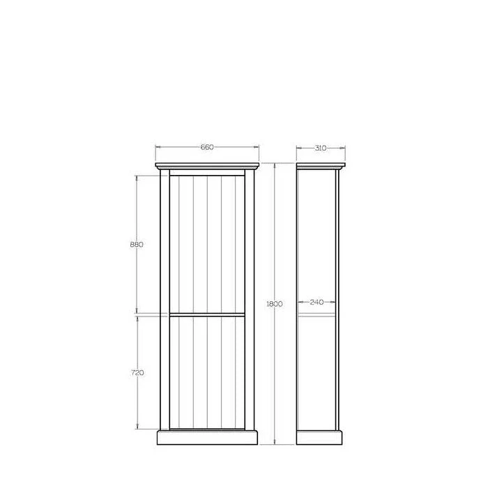 Charlton Bookcase 1800h x 660w - Image 10