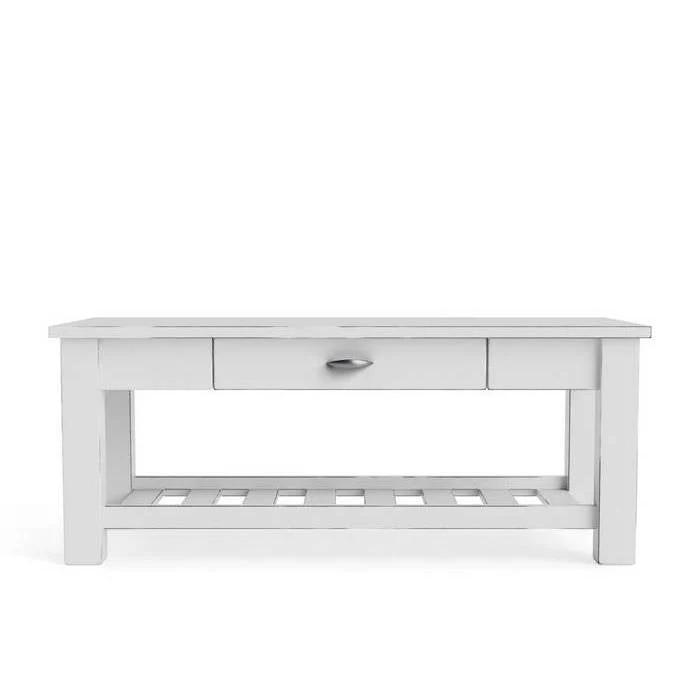 Charlton Coffee Table - with Rack and Drawer