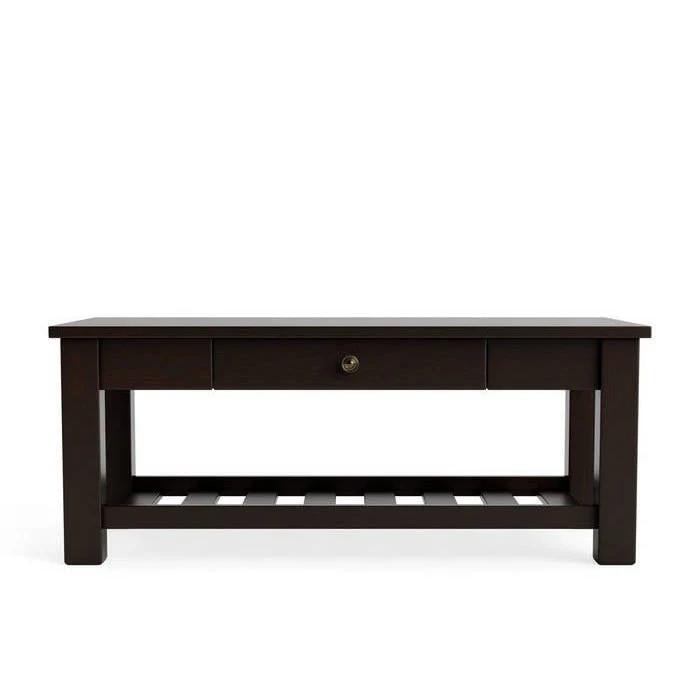 Charlton Coffee Table - with Rack and Drawer - Image 3