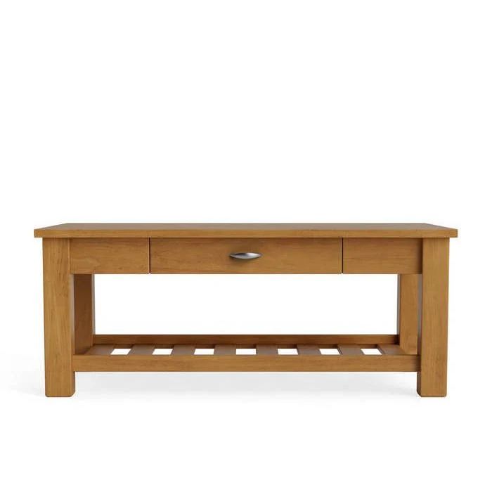 Charlton Coffee Table - with Rack and Drawer - Image 6