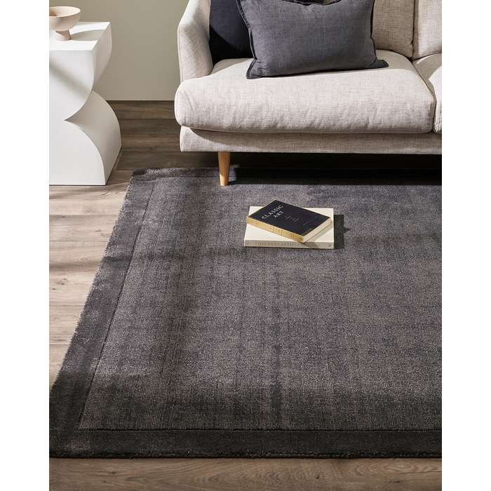 Chevalier Floor Rug - Charcoal (100% PET fibre) - Image 4