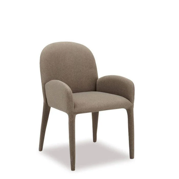 Coco Dining Chair - Chocolate mohair - Image 4