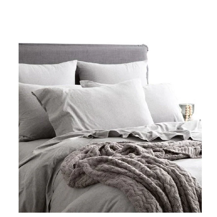 Comfort T Organic Cotton Melange Jersey Quilt Cover Sets - Image 10