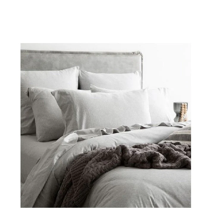 Comfort T Organic Cotton Melange Jersey Quilt Cover Sets - Image 4