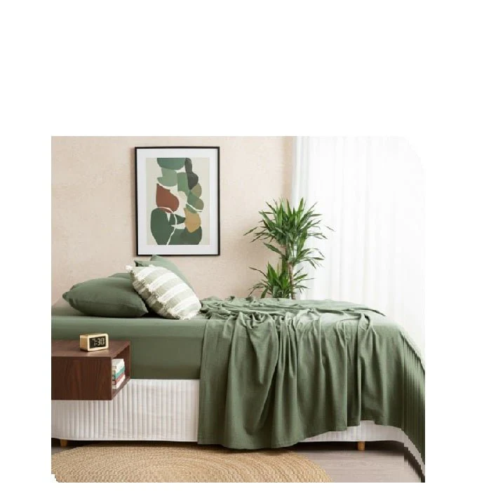 Comfort T Organic Cotton Melange Jersey Sheet Sets - Image 4