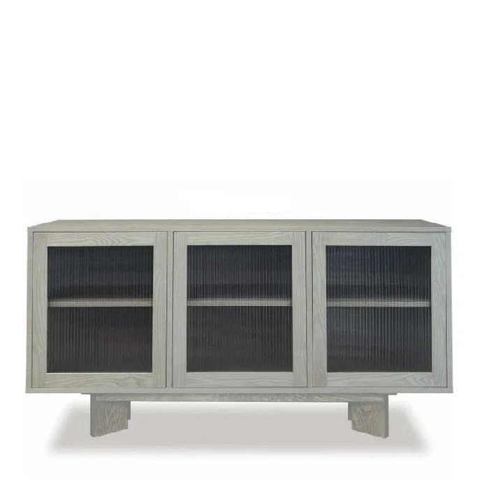 Connect Sideboard 1500w - Fluted Glass & Plinth Base - Image 7