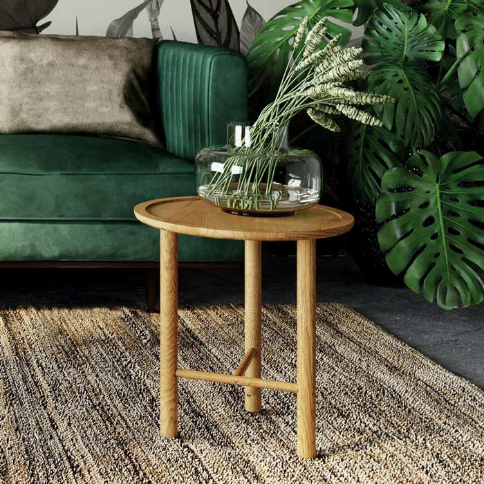 Contempo Natural Oak Lamp Table - Image 2