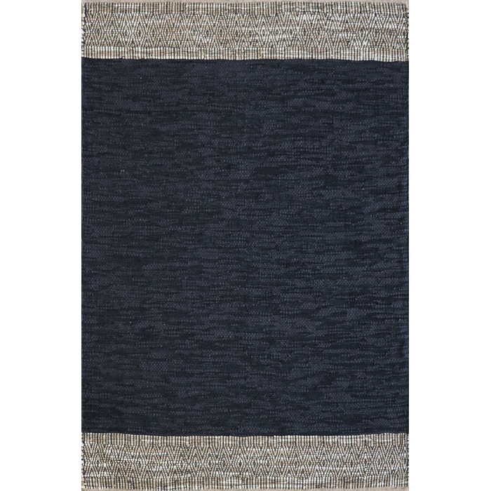 Caracas Floor Rug - Black/Saddle   (100% Leather) - Image 4