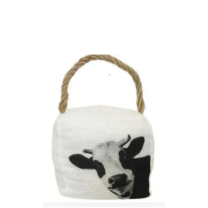 Cow'N Rope Doorstop - rope handle