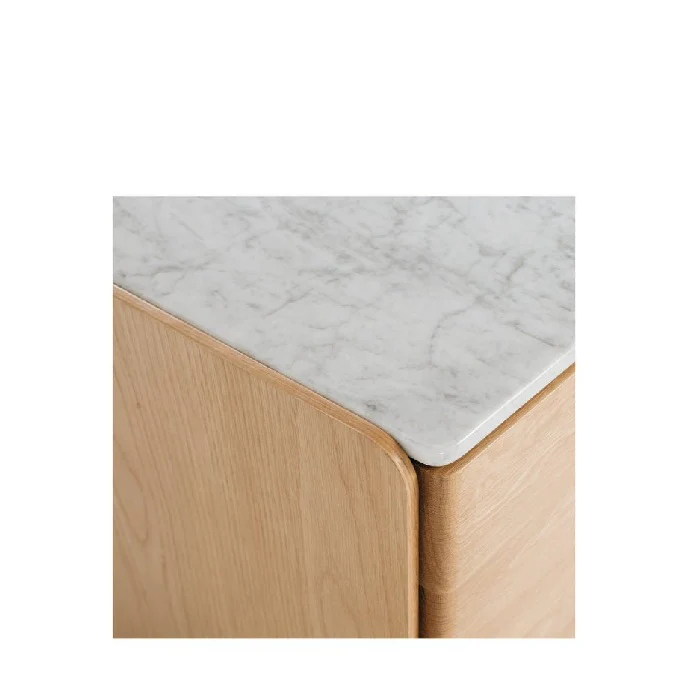 Cube 2 Drawer Bedside - Marble top - Image 10