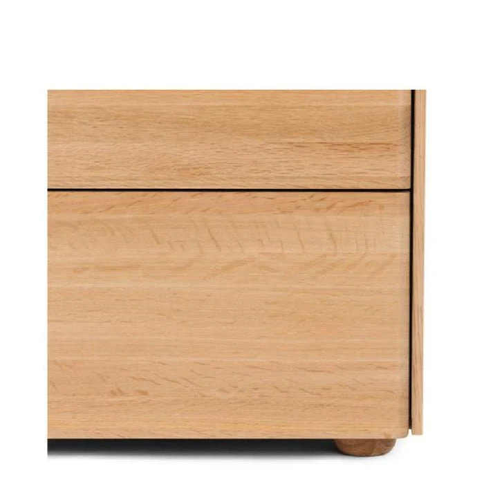 Cube 2 Drawer Bedside - Travertine top - Image 5