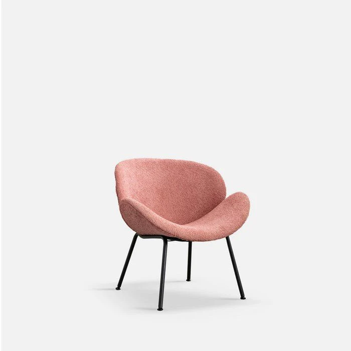 Davis Chair - Boucle fabric with gentle curves